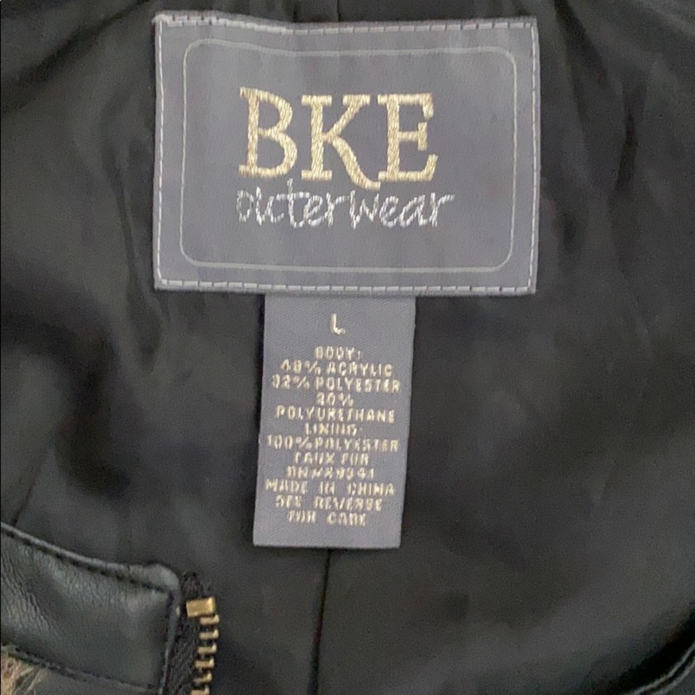 BKE Fur & Leather Vest - Picture 2 of 2